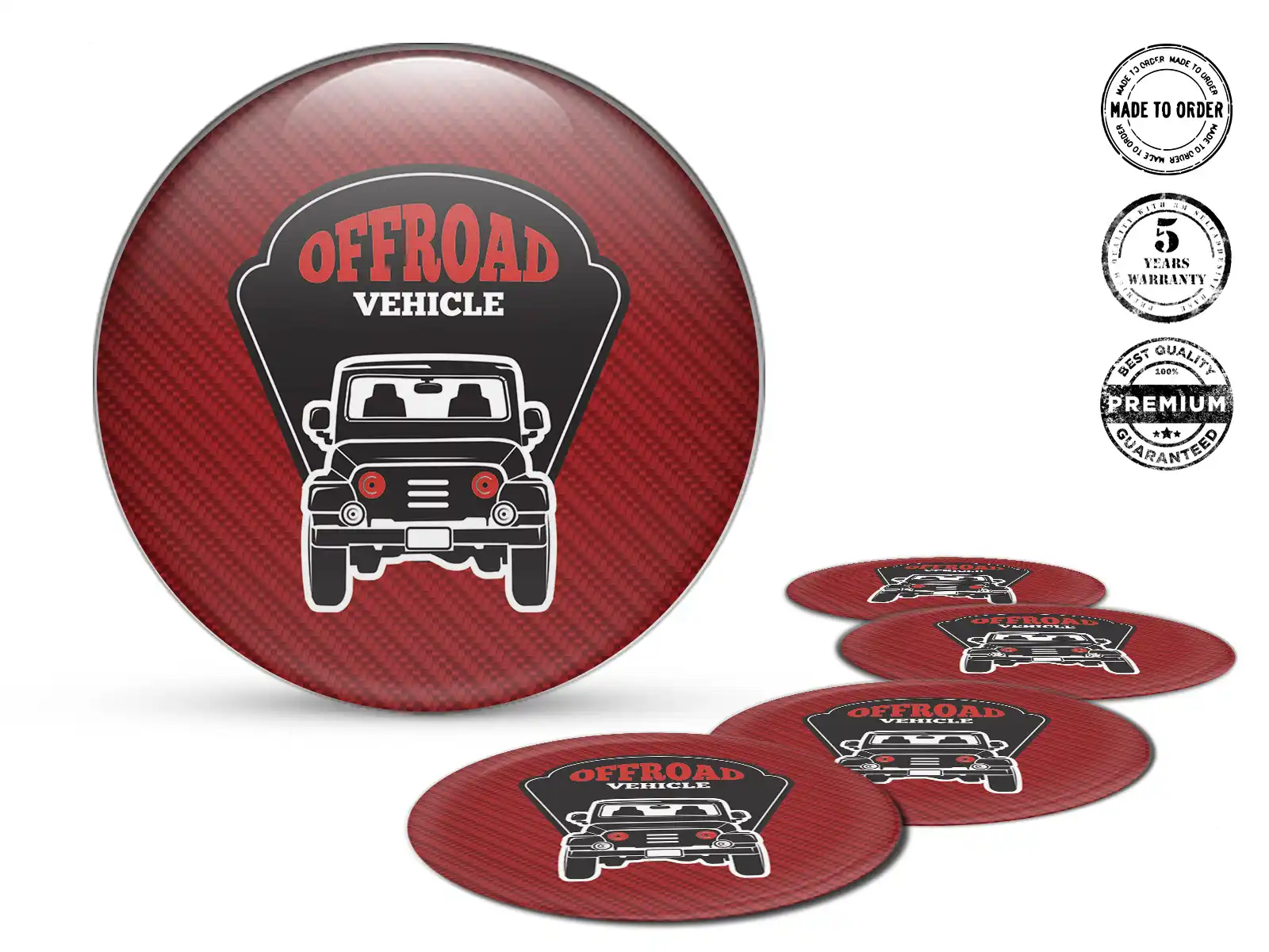 Wheel Stickers Style High-Quality Dome Emblems